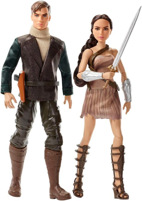 Steve Trevor and Wonder Woman doll