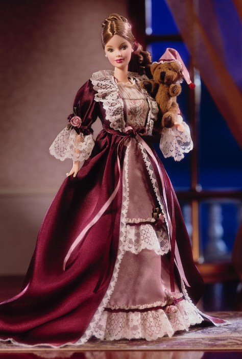 Victorian Barbie Doll with Cedric Bear