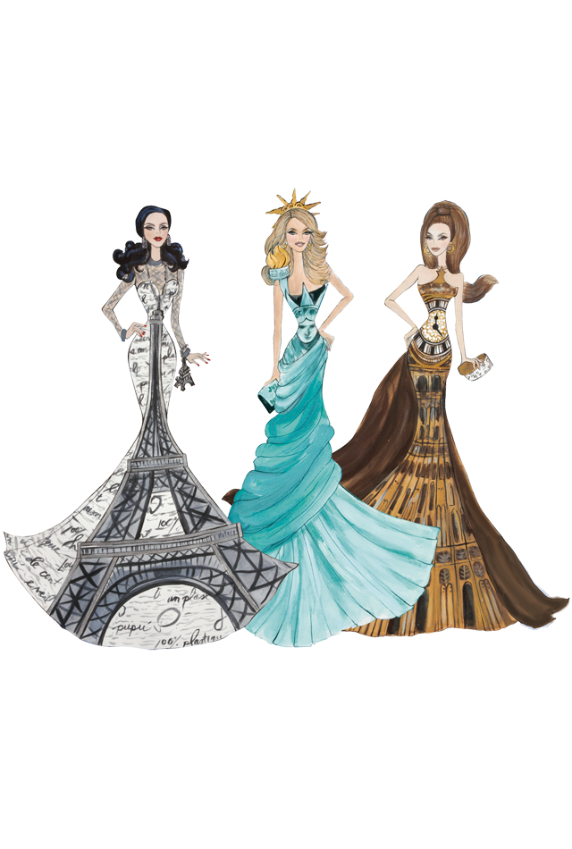 Dolls of the World® Landmark Collection Limited Edition Reproduction Art