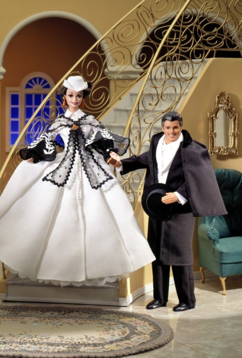 Barbie Doll as Scarlett O’Hara (black and white dress)