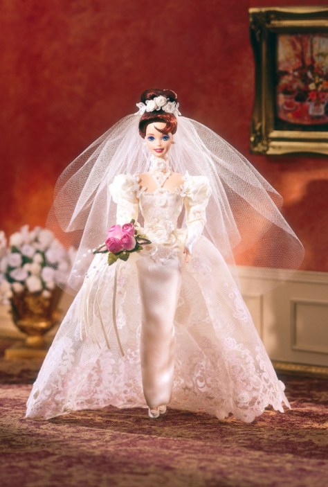 Romantic Rose Bride Barbie Doll