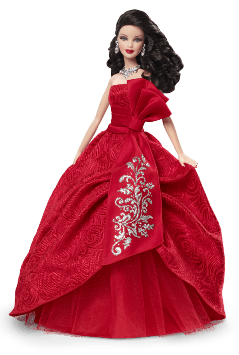 2012 Holiday Barbie Doll − Brunette