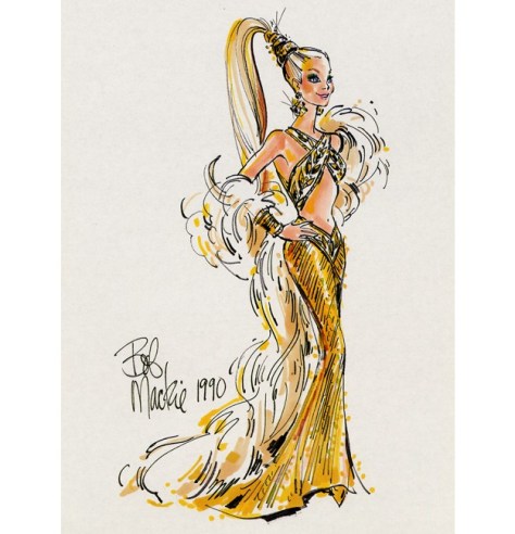 Bob Mackie Gold Barbie Doll