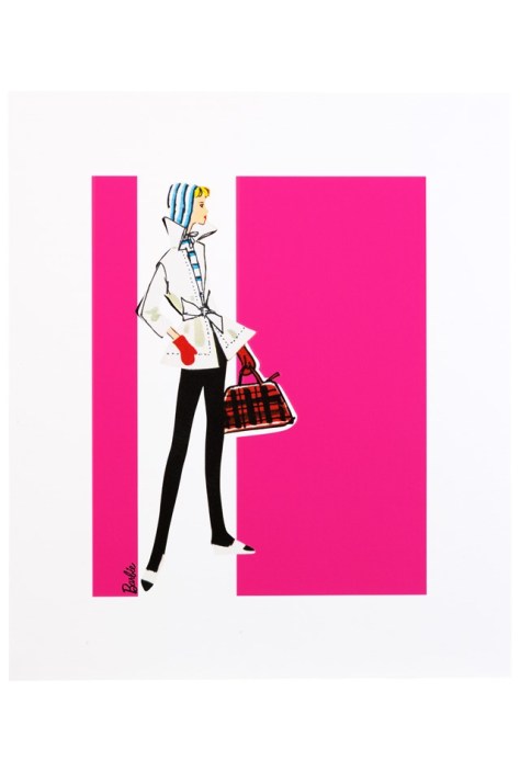 Barbie Art Print - Winter Holiday