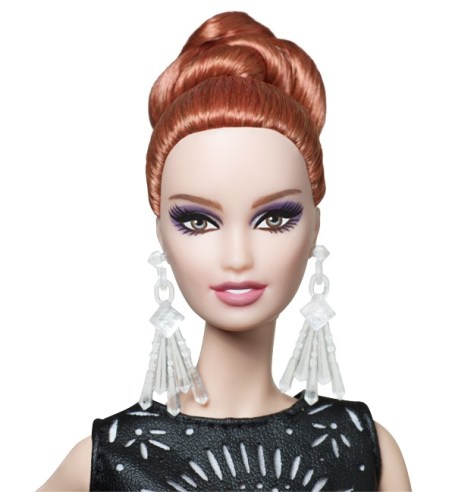 Laser-Leatherette Dress Barbie Doll