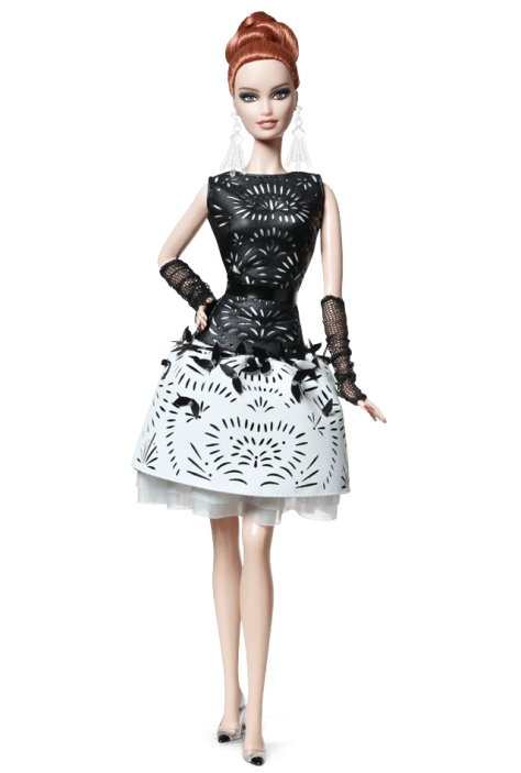 Laser-Leatherette Dress Barbie Doll