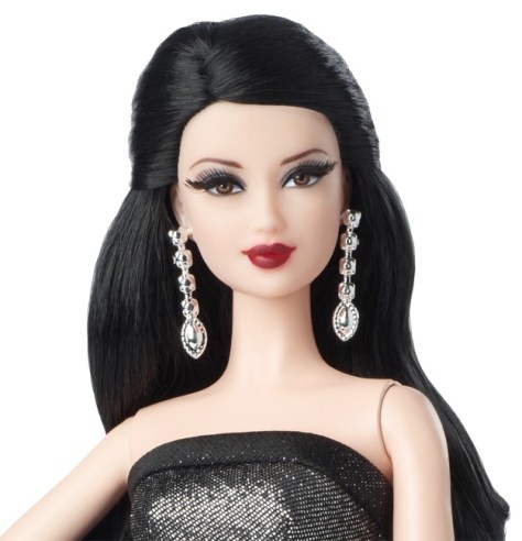 Red Carpet Barbie - Grey & Black Gown
