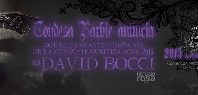 David Bocci diseñará la Barbie conmemorativa de la IV Convención Nacional de Coleccionistas de Barbie en España