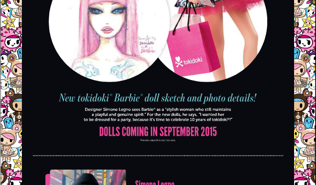 Así serán las nuevas Barbie Tokidoki según Simone Legno