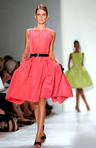 PINK DRESS WITH BLACK BELT