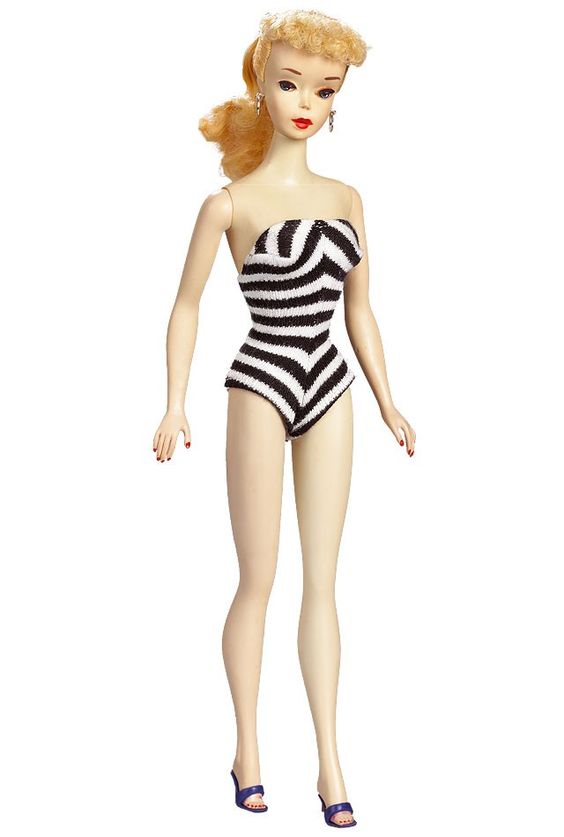 #3, #4, and #5 Ponytail Barbie® Doll #850 in original swimsuit