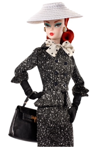 Black &amp; White Tweed Suit Barbie Doll 1