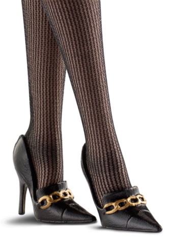 Black &amp; White Tweed Suit Barbie Doll 4