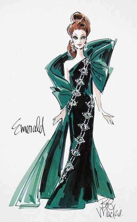 emerald-bob-mackie-barbie-sketch
