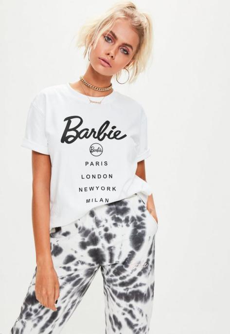 barbie-x-missguided-white-short-sleeve-city-t-shirt