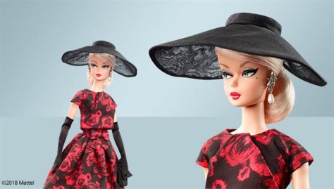 BFMC Elegant Rose Cocktail Dress Doll