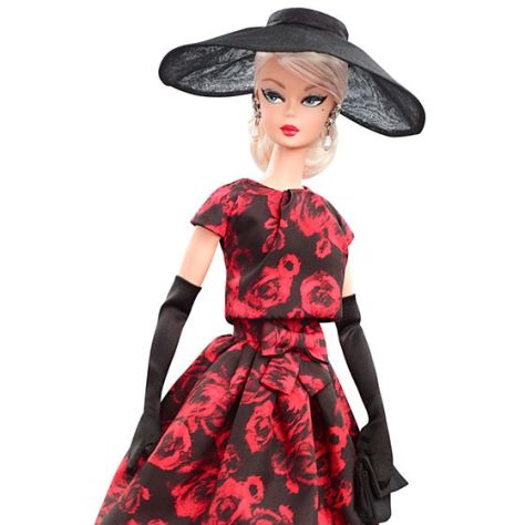Elegant Rose Cocktail Dress Doll 1