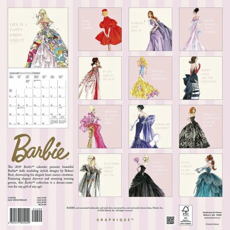 graphique calendar barbie posterior