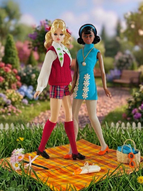 Basket for Two ARGIGI & BRIGIGI Fashion Doll Gift Set